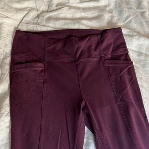 Athleta leggings- more of a street style that work-out - but comfy for either